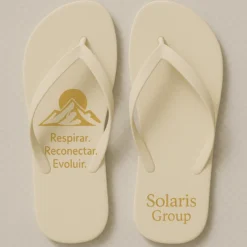 Chinelo de dedo Corporativo Bege Solaris Group