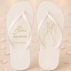 Chinelo de dedo Debutante Branco Valsa