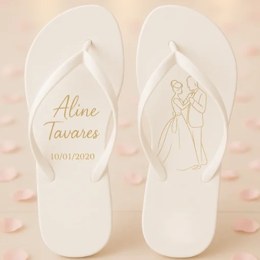 Chinelo de dedo Debutante Branco Valsa