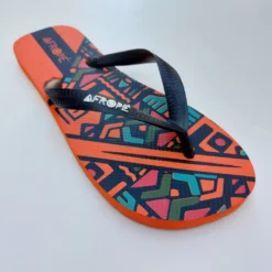 Chinelo de dedo Afropé Masculino Laranja Neon