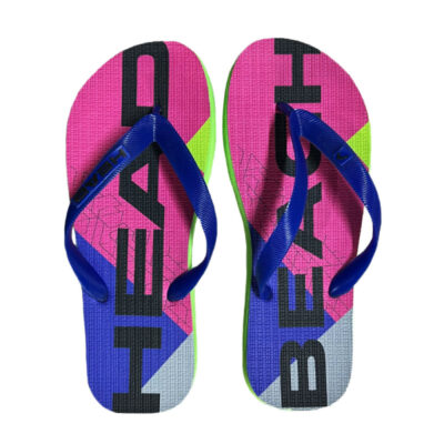 Chinelo de dedo Head Beach Feminino Rosa com azul