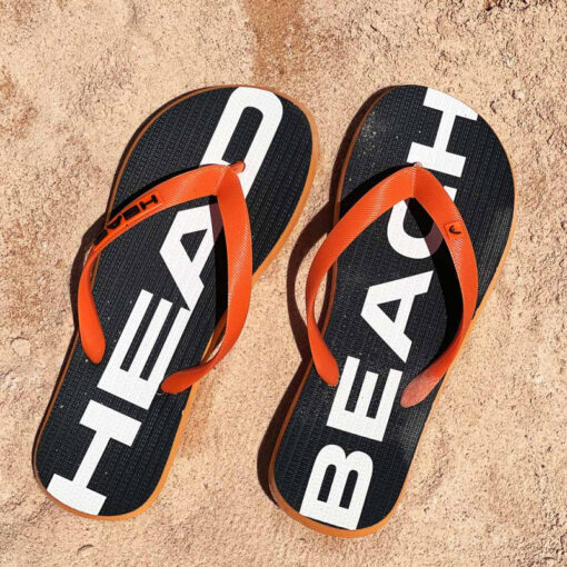 Chinelo de dedo Head Beach Masculino Preto com Laranja - Imagem 2
