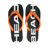 Chinelo de dedo Head Beach Masculino Preto com Laranja