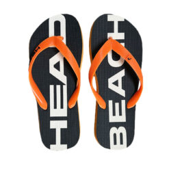 Chinelo de dedo Head Beach Masculino Preto com Laranja