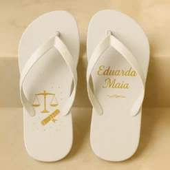 Chinelo de dedo Formatura Branco Direito Balança