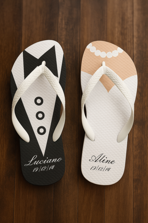 Chinelo de dedo Casamento Terno e Vestido