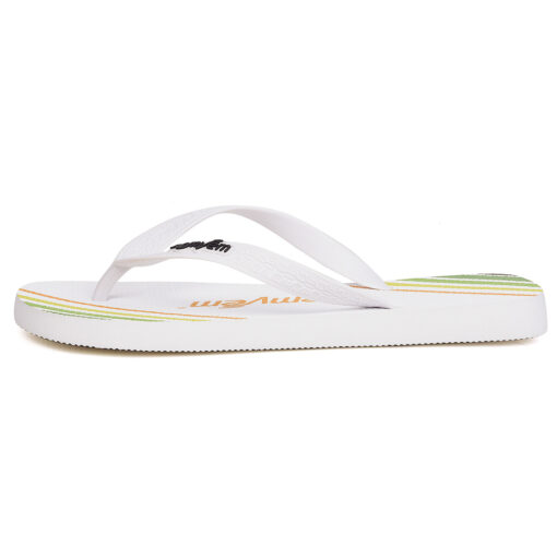 Chinelo de dedo Nem Vem Listras Verde Limão - Imagem 4
