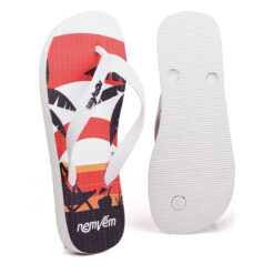 Chinelo de dedo Nem Vem Vermelho Pôr do Sol
